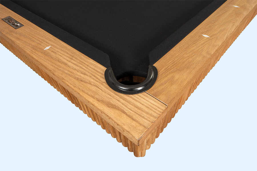 The Presidential Billiards Washington pool table rubber pocket.