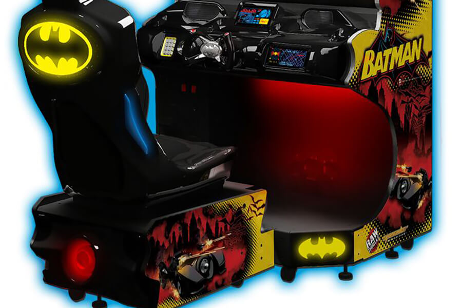The Batman Twin Driving arcade machine bottom.