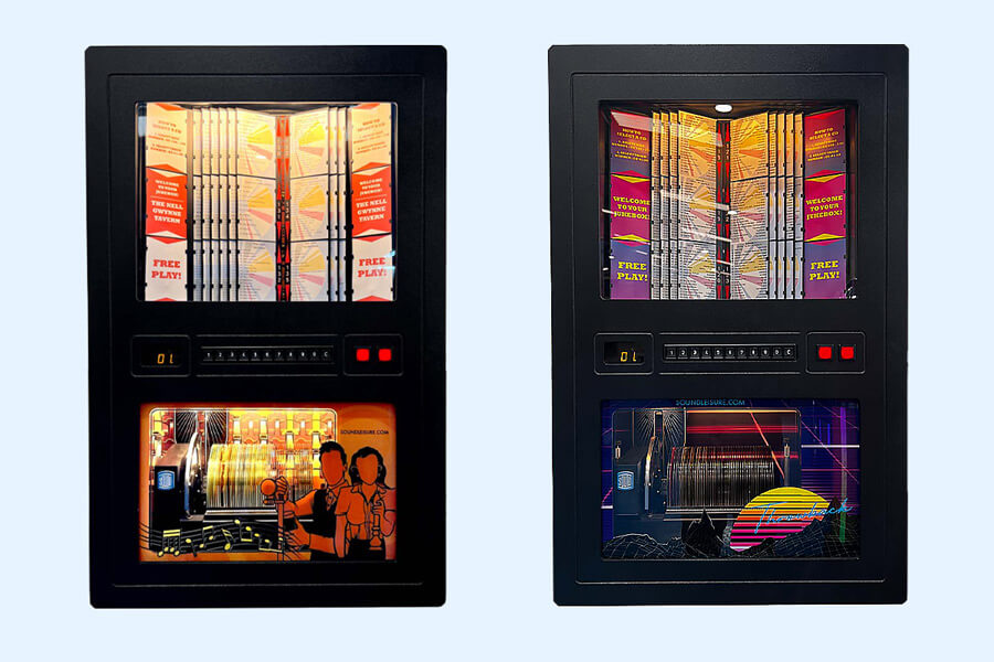 The Sound Leisure Remix-50 CD Wall-mounted 2 themes jukeboxes.