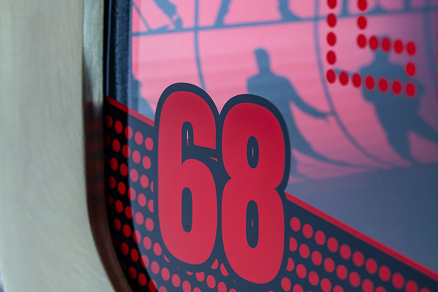 The Sound Leisure Elvis Presley 68 comeback jukebox cabinet detail.