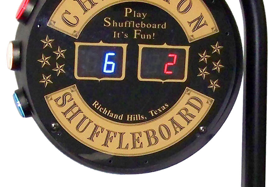 The Sun-glo Shuffleboard Jbar score unit.