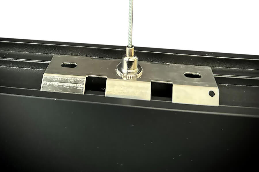 The Halo 170 tournament pool table light hanging system.