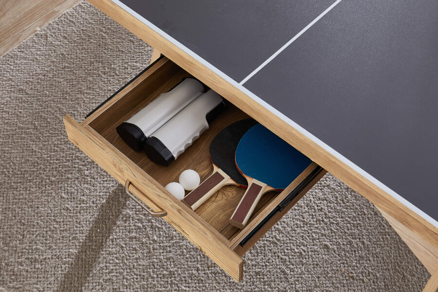 The Lifestyle table tennis storage drawer.