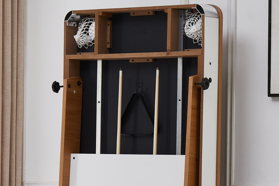 The Strikeworth Streamline Folding 5ft Pool Table.