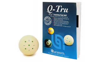 The Aramith Q-Tru Training Pool Ball.