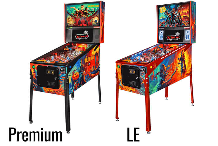 The Stern Walking Dead Remastered Premium Pinball Machine Range.