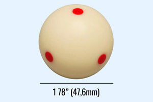 The Super Aramith Pro-Cup 1 inch 7/8 cue ball.