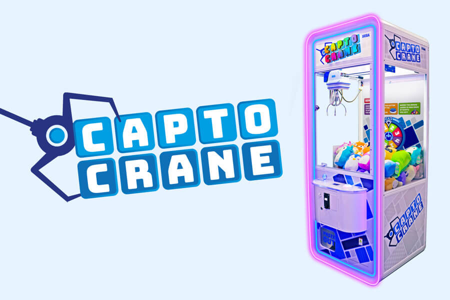 The Capto Crane Bonus Wheel arcade machine.