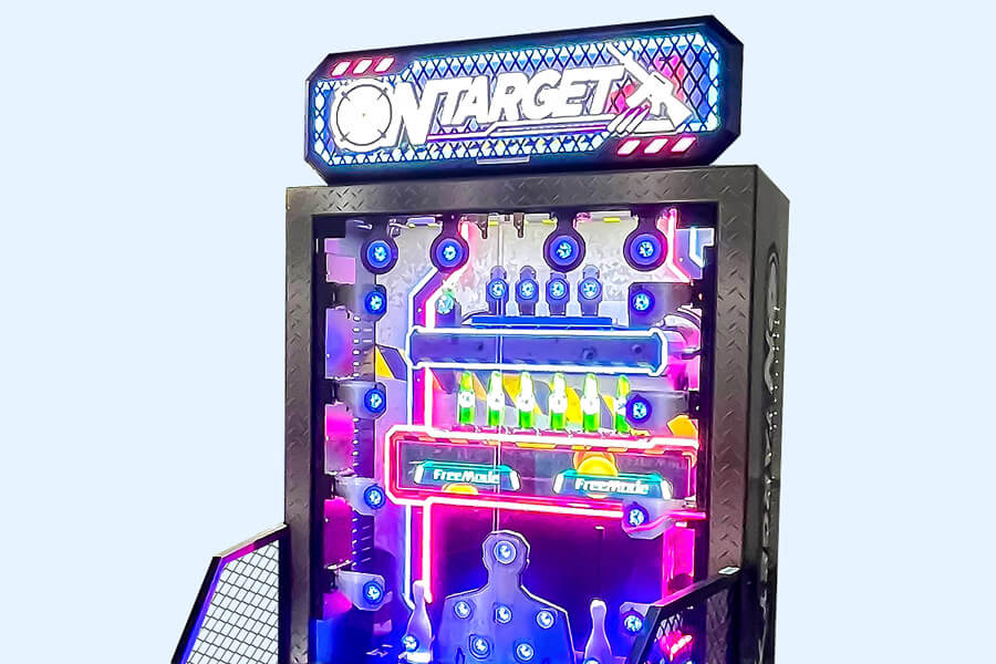 The Sega Target Two Players Shooting Arcade Machine top.