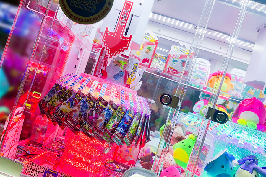 The Win Fall Revolution 4 Players Mini Arcade Machine close up.