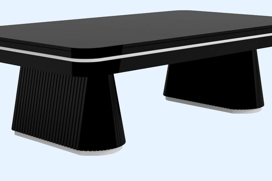 The Fryda Pool dining table legs.