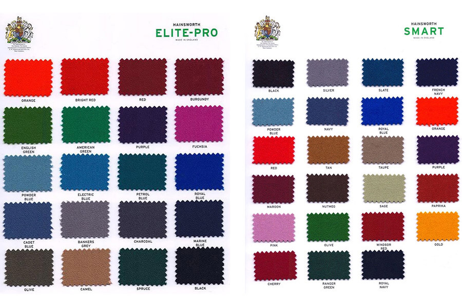 The Hainsworth Elite and Smart swatch.