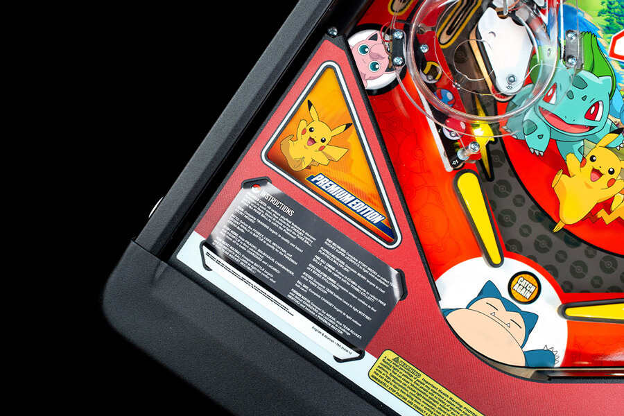 The Stern Pokémon Premium Edition Pinball Machine instructions.