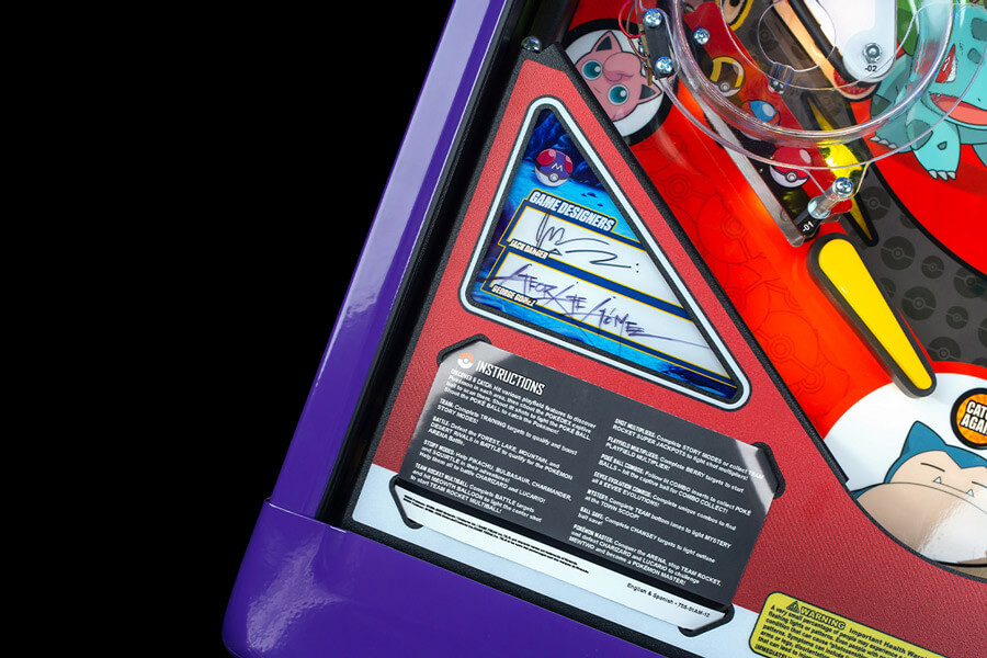 The Stern Pokémon Limited Edition Pinball Machine instructions.