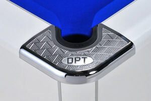The corner cap of the Omega Professional pool table.