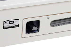 The coin mech on the Omega Professional pool table.
