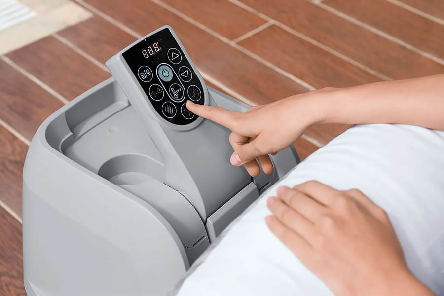 The Lay-Z-Spa Fiji AirJet Hot Tub controller.