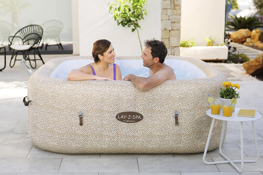 The Lay-Z-Spa Tuscany AirJet Hot Tub.