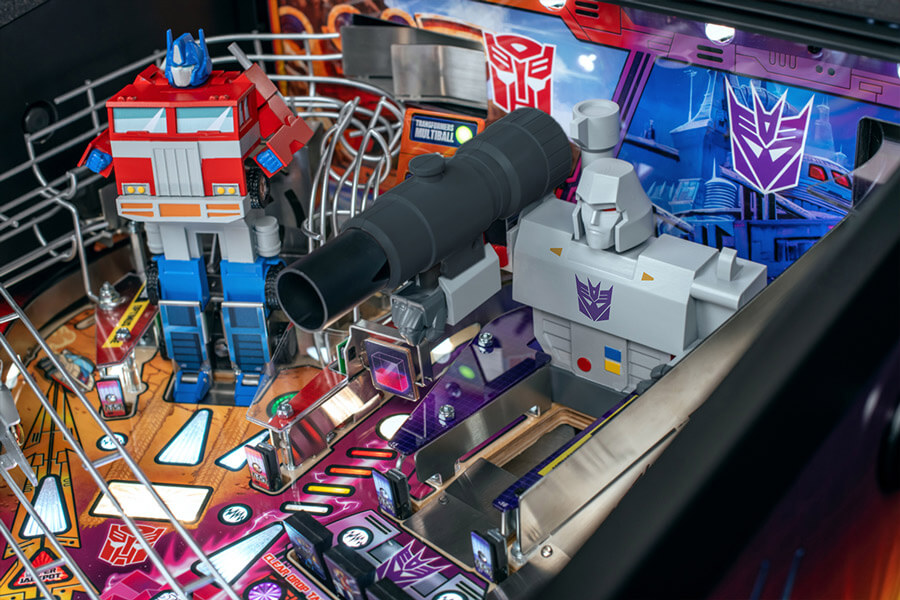 The Stern Transformers Pro Pinball playfield.