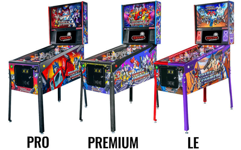 The Stern Transformers Pinball Machine Range.