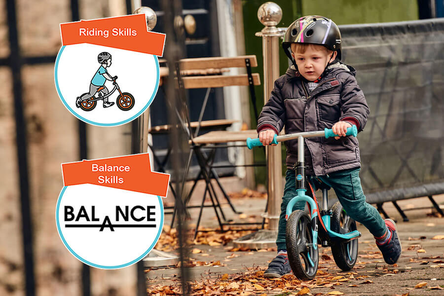 The Ride-ezy Go Glo Balance Bike Features.