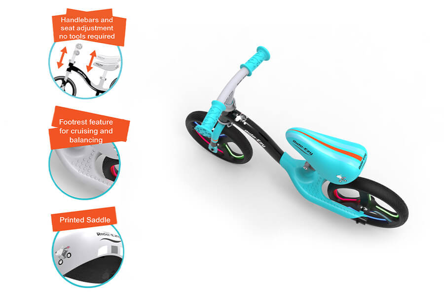 Ride-ezy Go Glo Balance Bike.
