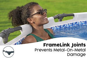 The Steel Pro Max Frame Pool Set Joints.