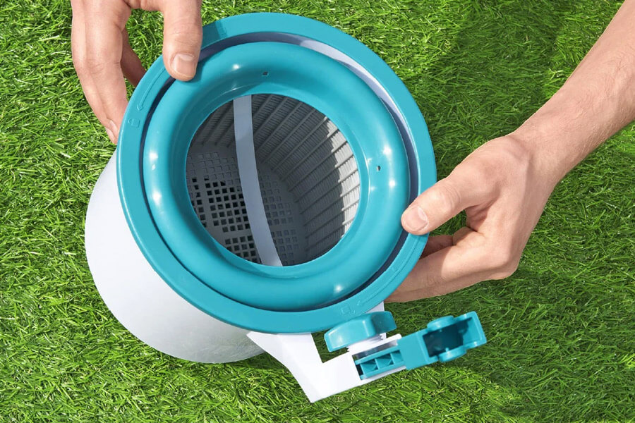 The Pool Surface Skimmer close up.