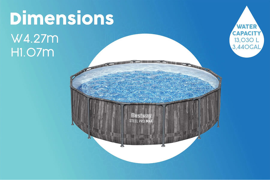 The Steel Pro Max Frame Pool Pump.