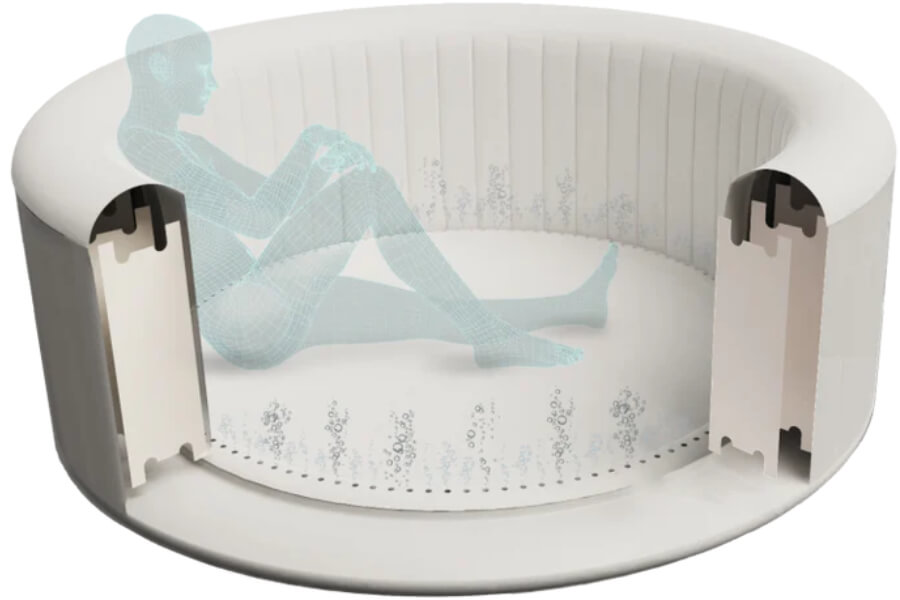 The Lay-Z-Spa Paris hot tub.