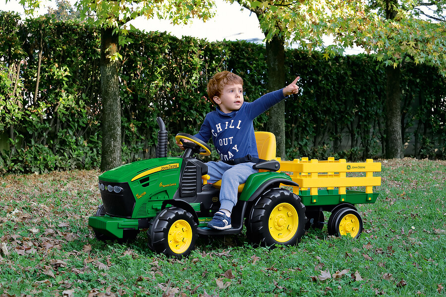 The John Deere RC Ride On Tractor.