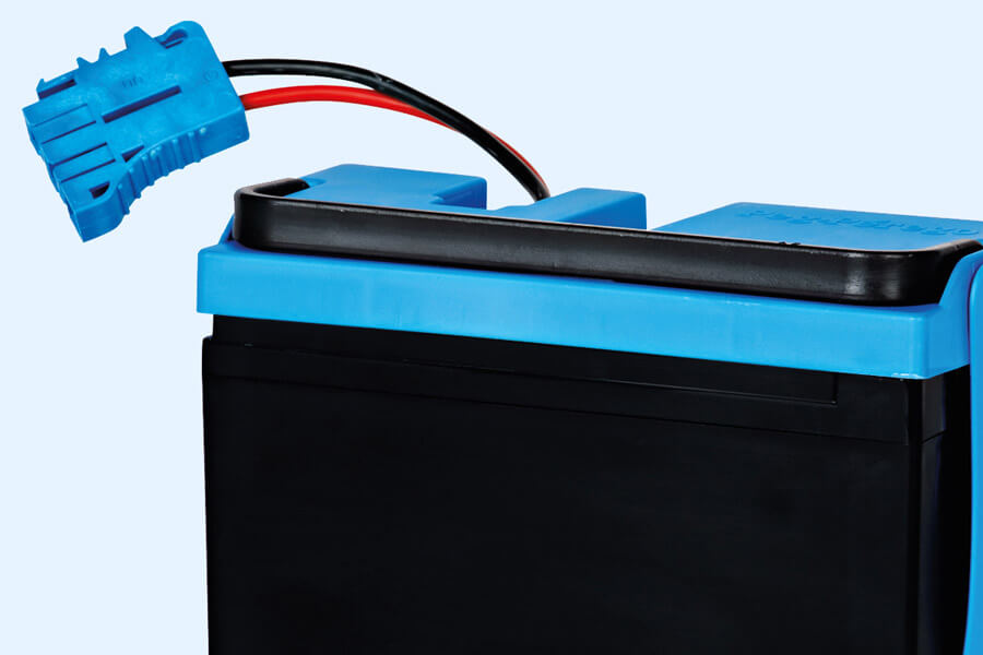 The Peg Perego 12v 8Ah Lithium Battery.