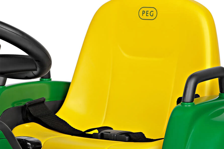 The The Peg Perego John Deere Farm Power Ride-On Tractor Seat.