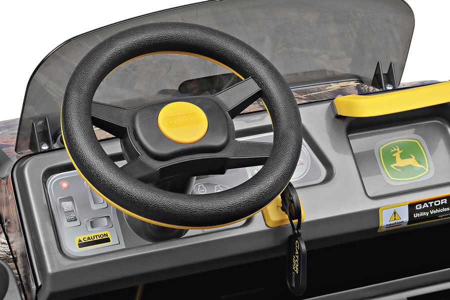 The Peg Perego John Deere Gator HPX Ride On Dashboard.