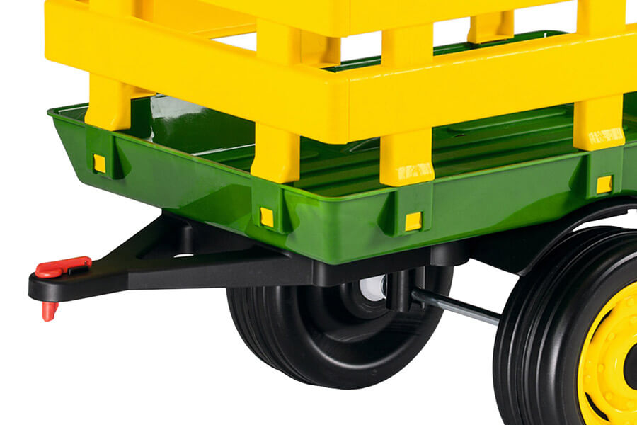 The Peg Perego John Deere Stake-Side Trailer.