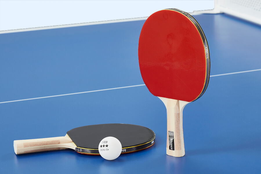Tekscore Advance 3-Star Table Tennis Bat & Ball Set.