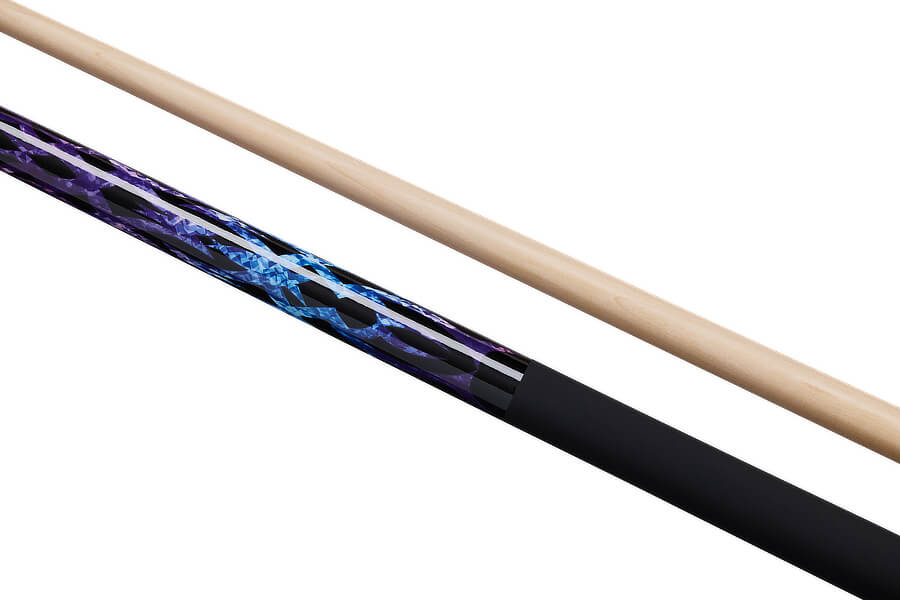 The Powerglide Burner II 57-Inch Two-Piece British Pool Cue.