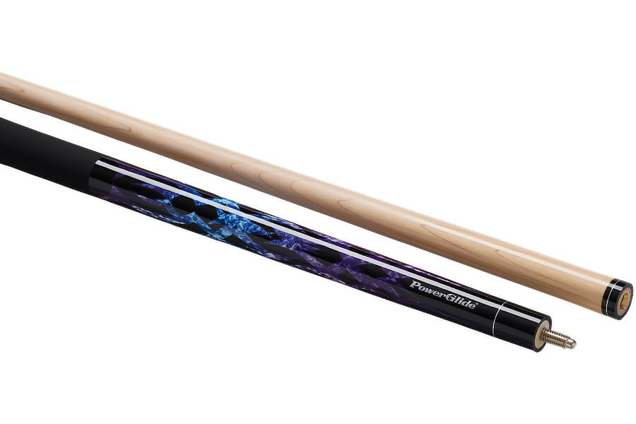 The Powerglide Burner II 57-Inch Two-Piece American Pool Cue.