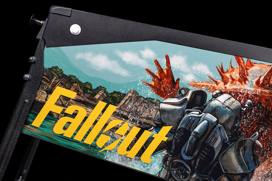 The Stern Fallout Pro Pinball Cabinet.