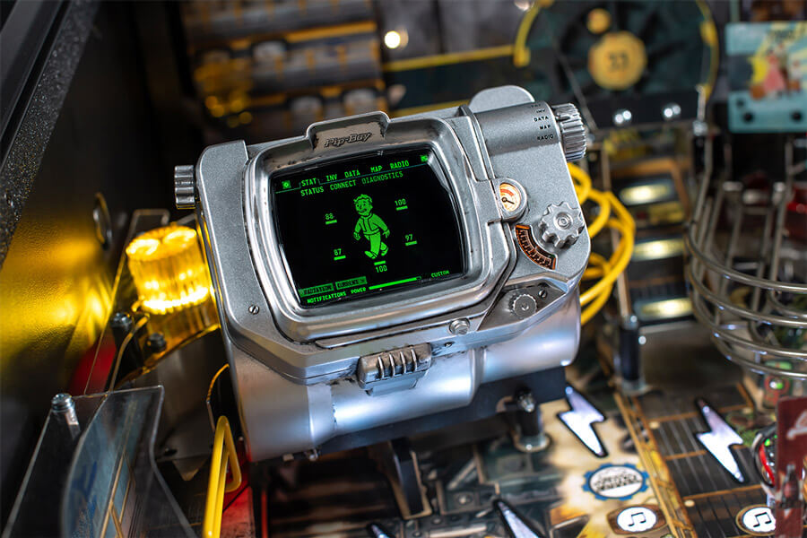 The Stern Fallout Pro Pinball Pip-Boy feature.