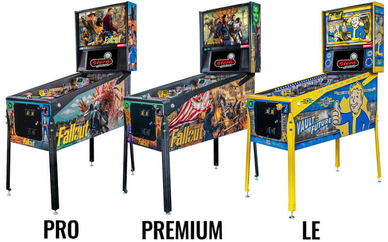 The Stern Fallout Pinball Machine Range.