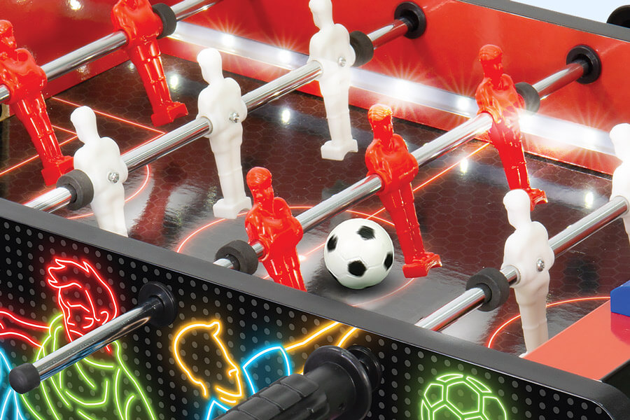 The Light Up Football Table close up.