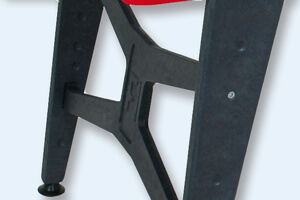 The Storm F1's legs are cross-braced