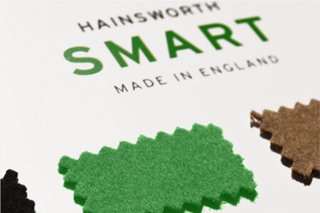 Hainsworth cloth swatch.