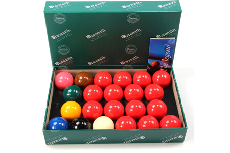 A set of snooker balls.