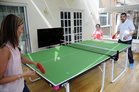 A Butterfly indoor table tennis table.