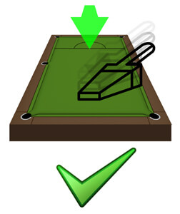 How to hoover a pool table cloth.