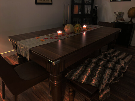 A Majestic pool dining table.