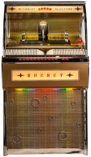 The Sound Leisure Rocket Vinyl jukebox.