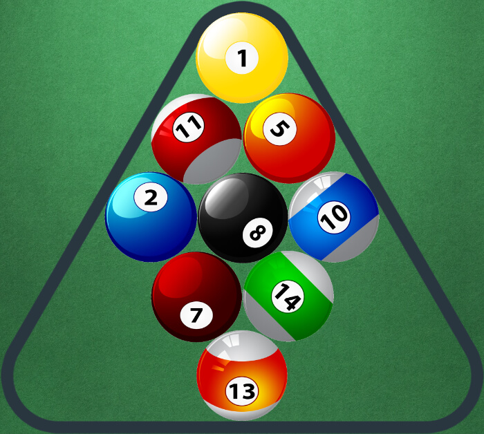 How to set up 9-ball pool without a diamond.